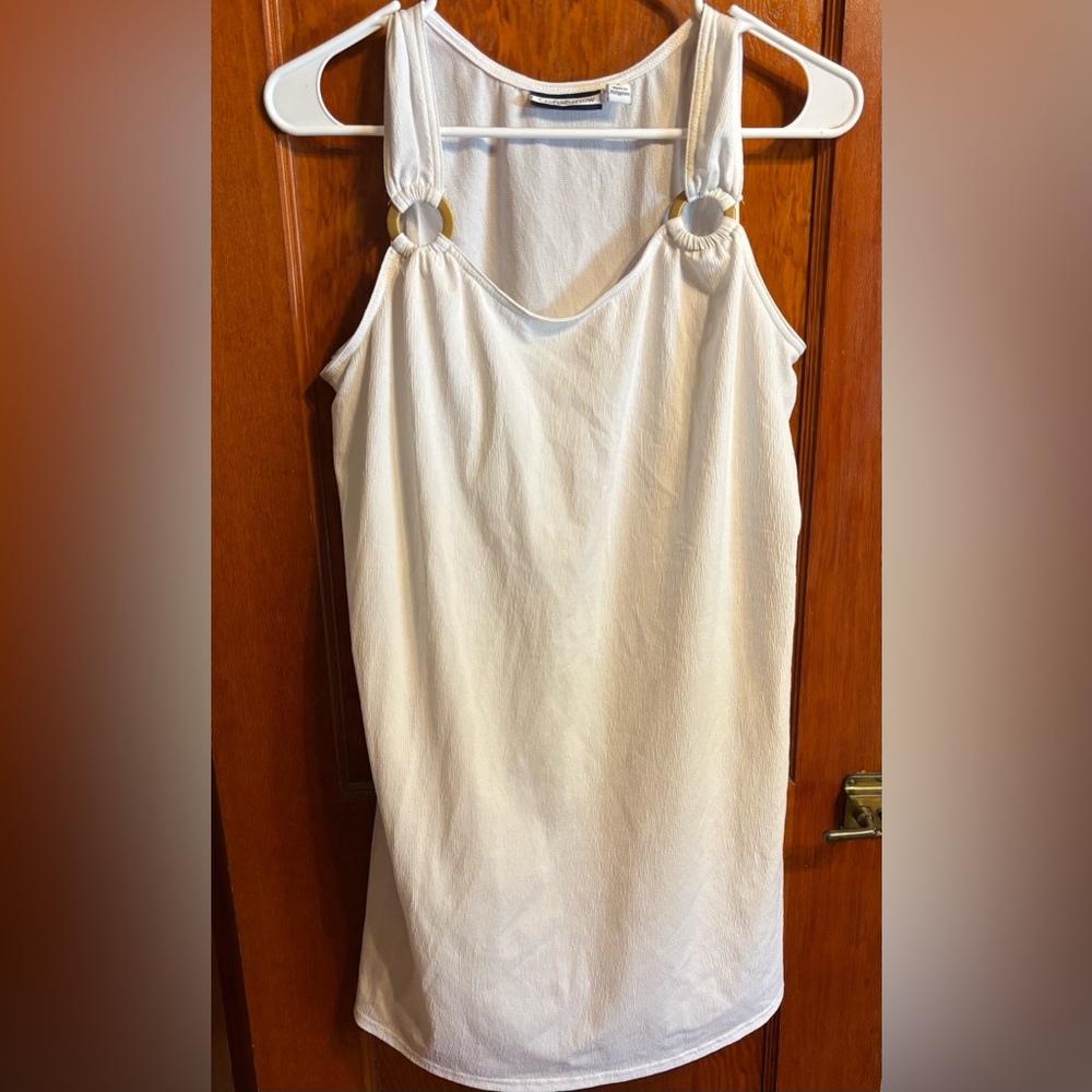 Croft & Barrow Women’s L White Polyester Spandex Beach/Swimsuit Coverup